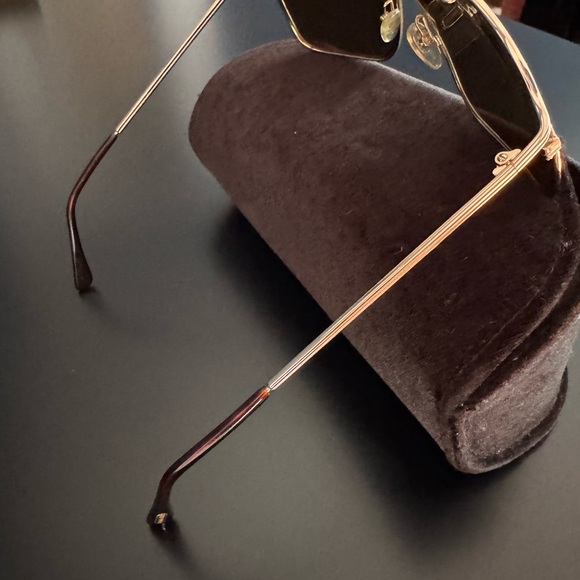 Tom Ford Gold Frame Sunglasses with Brown Lenses - Picture 5 of 10